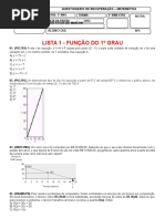 1º Ano - Funções Do 1º Grau