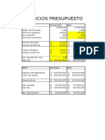 Ejercicio Presupuesto Celulares