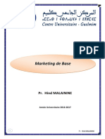 Cours Marketing Base 2016 Chapitre - 1 - 2 - 3 (S3 Dr. Hind Maleainie)