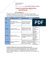 Verbos para Plantear Objetivos y Otros