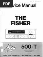 Fisher 500-T Service Manual