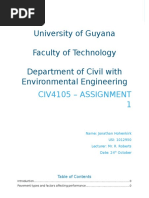 CIV4105 - Assignment 1