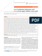 Systematic Review of Sedentary Behaviour and Health Indicators in School-Aged Children and Youth