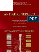 Adrenérgicos e Antiadrenérgicos - Farmácia