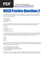 NCLEX Practice Questions 2