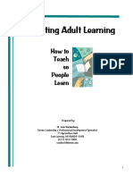 Facilitating Adult Learning