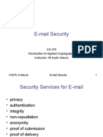 E-Mail Security: CS 470 Introduction To Applied Cryptography Instructor: Ali Aydin Selcuk