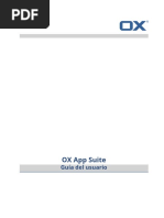 OX App Suite Guía Del Usuario PDF