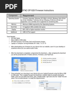 SP1026 Firmware Instructions