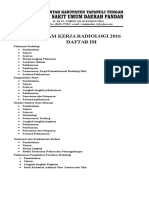 Program Kerja Radiologi 2016