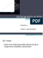 Integrated Science: Grade 11 Topic: Air Masses