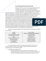 The Trans-Pacific Partnership (Trade of Goods)