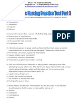 Psychiatric Nursing Practice Test 3