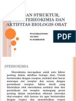 Tugas Hubungan Struktur, Aspek Stereokimia Dan Aktifitas Biologis