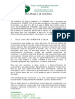 2009 - Carta de Curitba