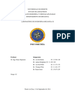 Informe de Psicometría Intensivo Udo 20162