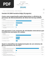 Simulado ISO 20000 Foundation Bridge (20 Perguntas)