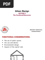 The Functional Dimension of Urban Design