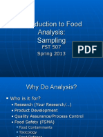 Lecture 1 Introduction To Food Analysis