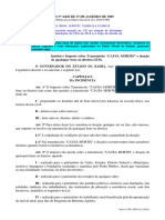 ITD Bahia - LEI #4.826 DE 27 DE JANEIRO DE 1989