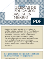 Problemas de La Educacion en Mexico