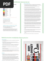 Read All Instructions Carefully Before Beginning This Kit!: Cross-Stitch Tips Color Chart