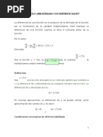 Cálculo Aproximado Con Diferenciales