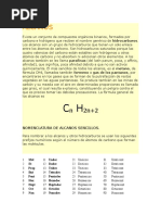 Alcanos Quimica