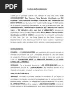 Contrato de Arrendamiento Tep Cesaro - Sr. Clemente Tomy