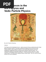 Higgs Boson in The Ani Papyrus and Vedic Particle Physics