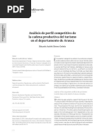Análisis de Perfil Competitivo de La Cadena Productiva Del Turismo en El Departamento de Arauca