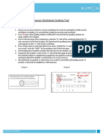 Basic Guidelines: Kumon Worksheet Grading Tool