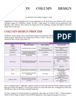 Distillation Column Design Factors