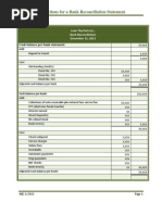 Basic Instructions For A Bank Reconciliation Statement