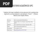 Análisis de Riesgo Cualitativo de Un Proyecto