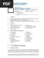 Test of Nutrients in Food