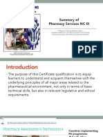 Summary of Pharmacy Services NC III