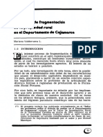 El Proceso de Fragmentación de La Propiedad Rural en El Departamento de Cajamarca - Mariano Valderrama