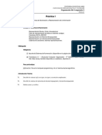 Práctica 1 Sistemas de Numeración y Representación de La Información