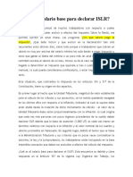 Cuál Es El Salario Base para Declarar ISLR