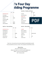 JC's Four Day PowerBuilding Programme