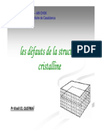 Les Defauts de La Structure Cristalline PDF