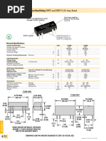 172DIP PCB Mount Miniature Reed Relay/: SPDT and DPDT 0.25 Amp Rated