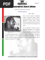 The Honorable DR Amos N Wilson Publications and Audio Lecture Downloads