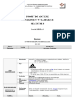 Projet de Matière Adidas Stratégie S8