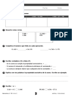 Ficha Evaluacion Tema 2 Matematicas 3º Primaria