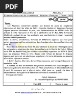 Examen Du Bac Blanc Du 3e Trimestre 3AS.3ASGE 1er Sujet Français