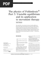 Feldenkrais Unstable Equilibrium