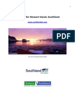 Itinerary For Stewart Island, Southland