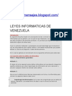 Leyes Informaticas de Venezuela